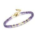 Natural Purple Amethyst and Pearl
