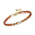 Natural Red Carnelian and Pearl