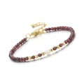 Natural Red Garnet and Pearl